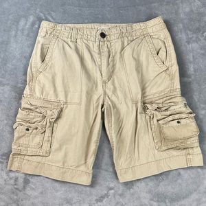 Men’s Khaki Cargo Shorts Size 34